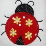 Flowers can be left off to make it a non gender ladybug.