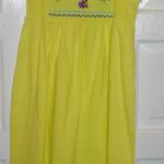 This adorable sundress was purchased @ Wal-Mart and makes a great item to add this faux smocking too.