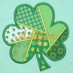 This shamrock is quilted using 6 different pieces of fabric.  I LOVE IT!  TI2S